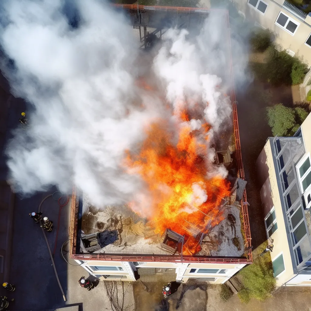 emergency training drone footage